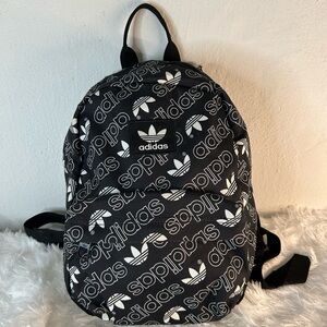 adidas Black and White Logo Tote Bag